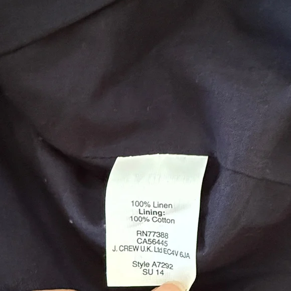 J. Crew Schoolboy Navy and White Floral Blazer - Picture 6 of 12